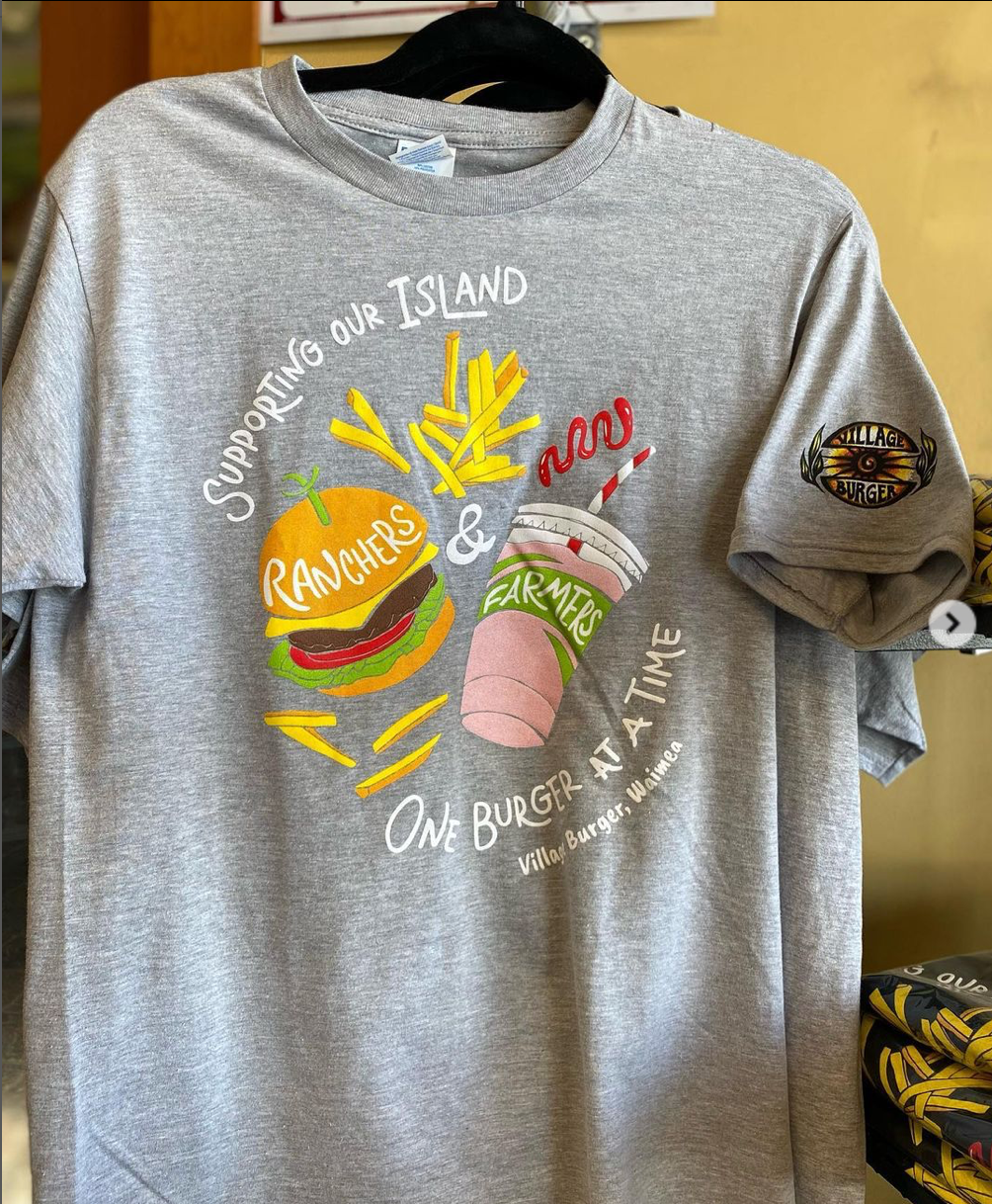 Gray Village Burger T-Shirt